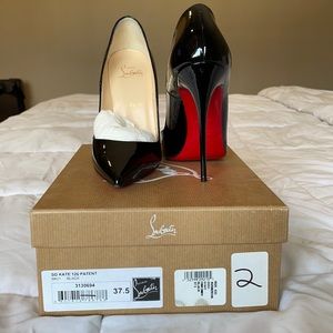Christian Louboutin Black Patent Leather So Kates